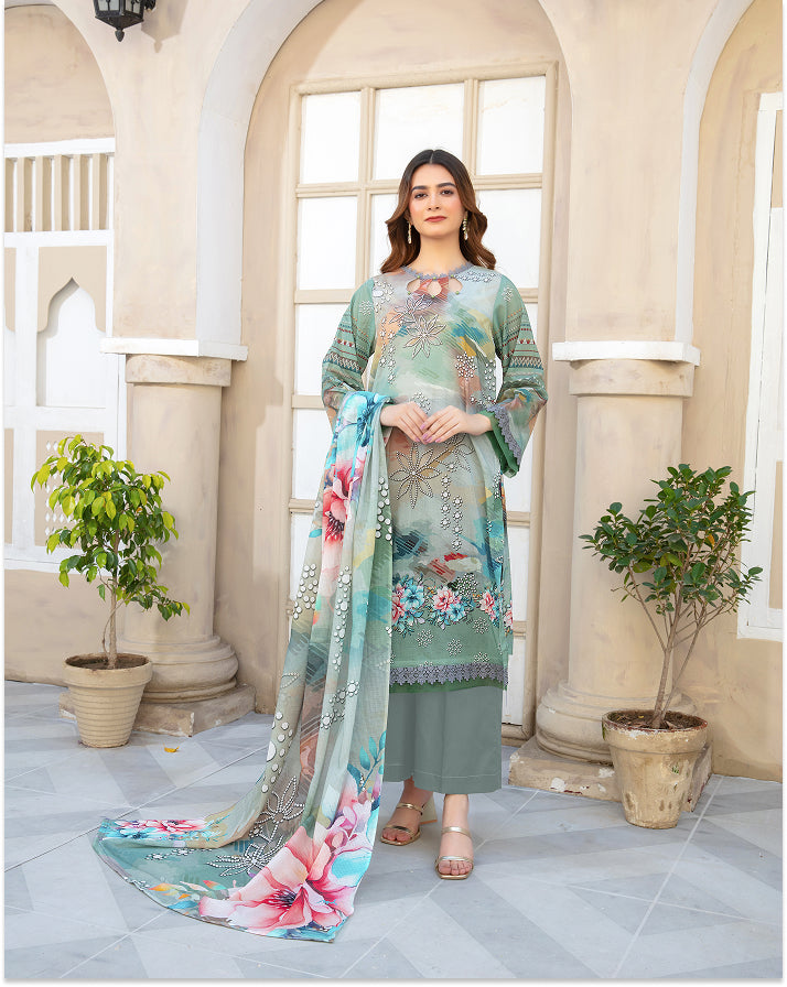 Lawn Stitched VOL-1990